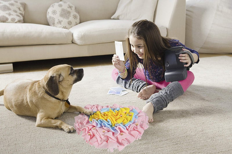 GoFika Small Dogs Slow Feeding Snuffle Foraging Mat Cloth for Puppies and Pets (14" x 11.8") Interactive Puzzle Feeder for Stimulation and Nosework (Pink) - Image 5